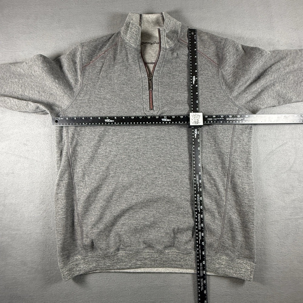 Tommy Bahama Pullover Mens 2XL Reversible Dark Gray Half Zip Sweater Casual - Picture 4 of 7